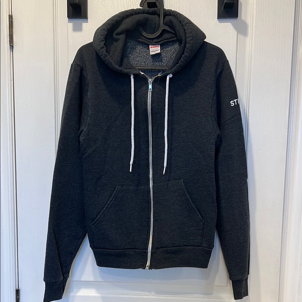 American Apparel dark grey Zip Up Sweater